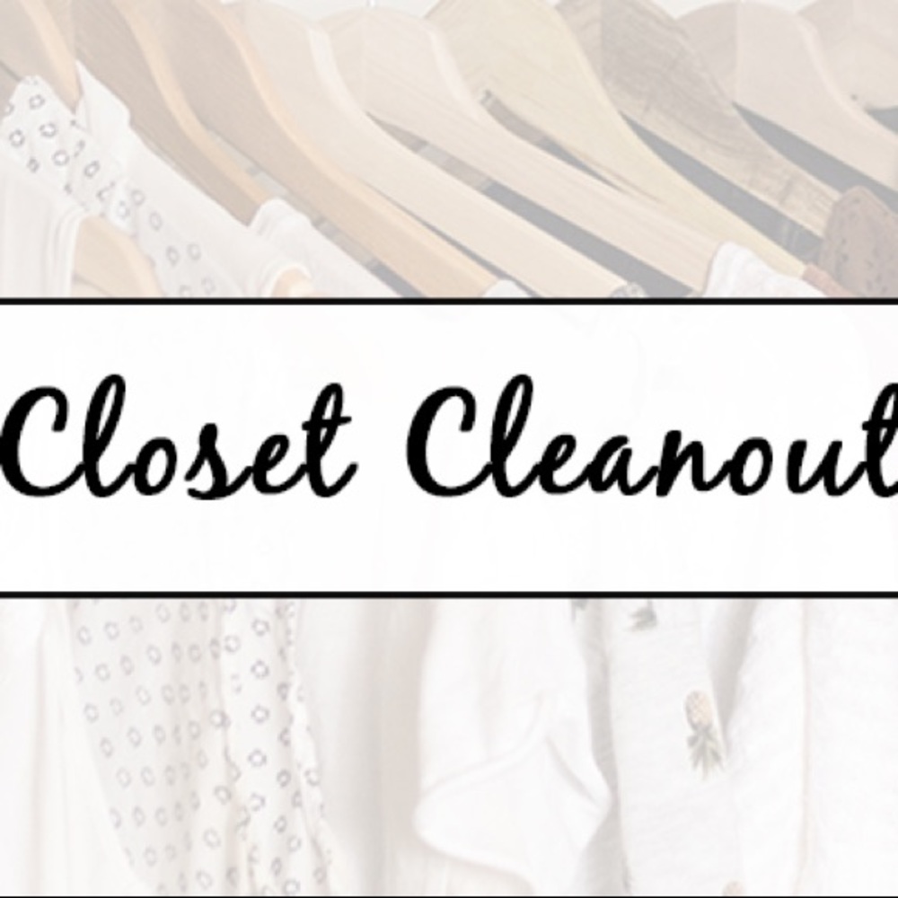 Cleaning out my entire closet. Mostly brand new clothes with tags